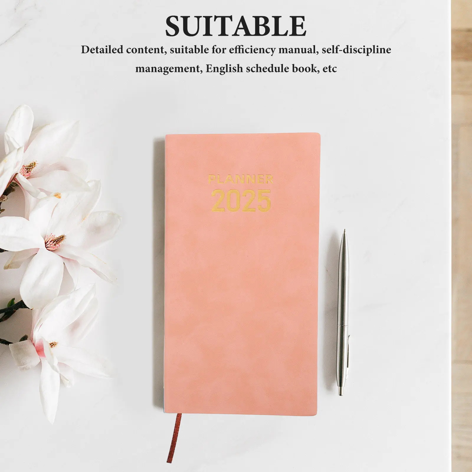 Portable Academic Planner Notebook Multi-Function Office Accessory Daily Use Writing Book Schedule Organizer Household Planner