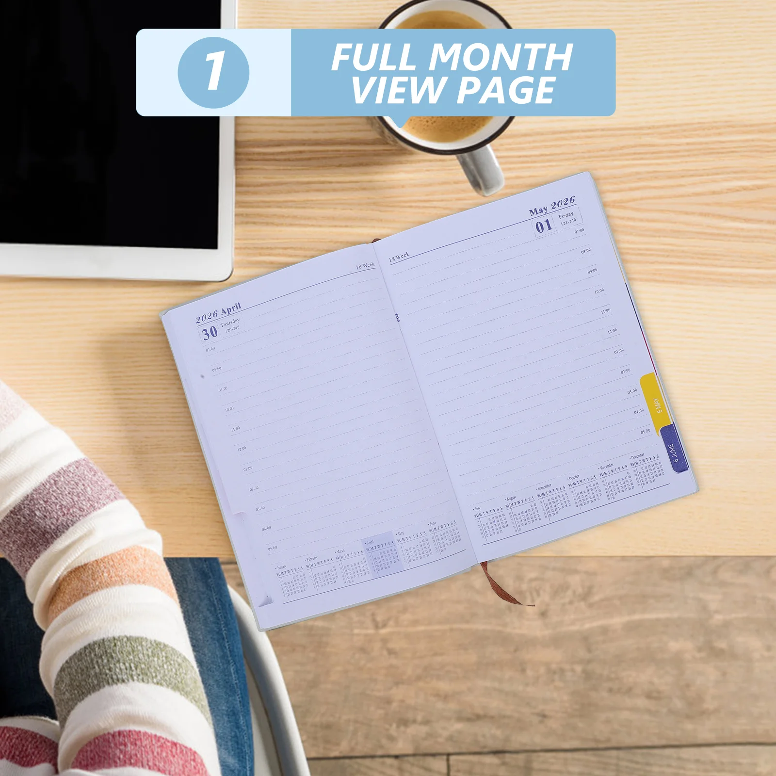 

2026 Daily Planner A5 Task Planner Notebook For Work Smooth Writing Meeting Journal Business Appointment Book Schedule