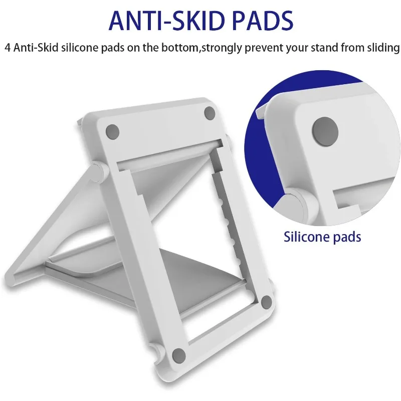 Desktop Portable Cell Phone Stand Holder Universal Mini Desk Stand Adjustable Holder for All Mobile Smart Phone Tablet Display