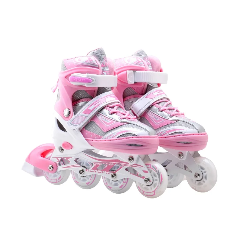 GOSOME flashing PU wheel inline and roller skate for hot selling