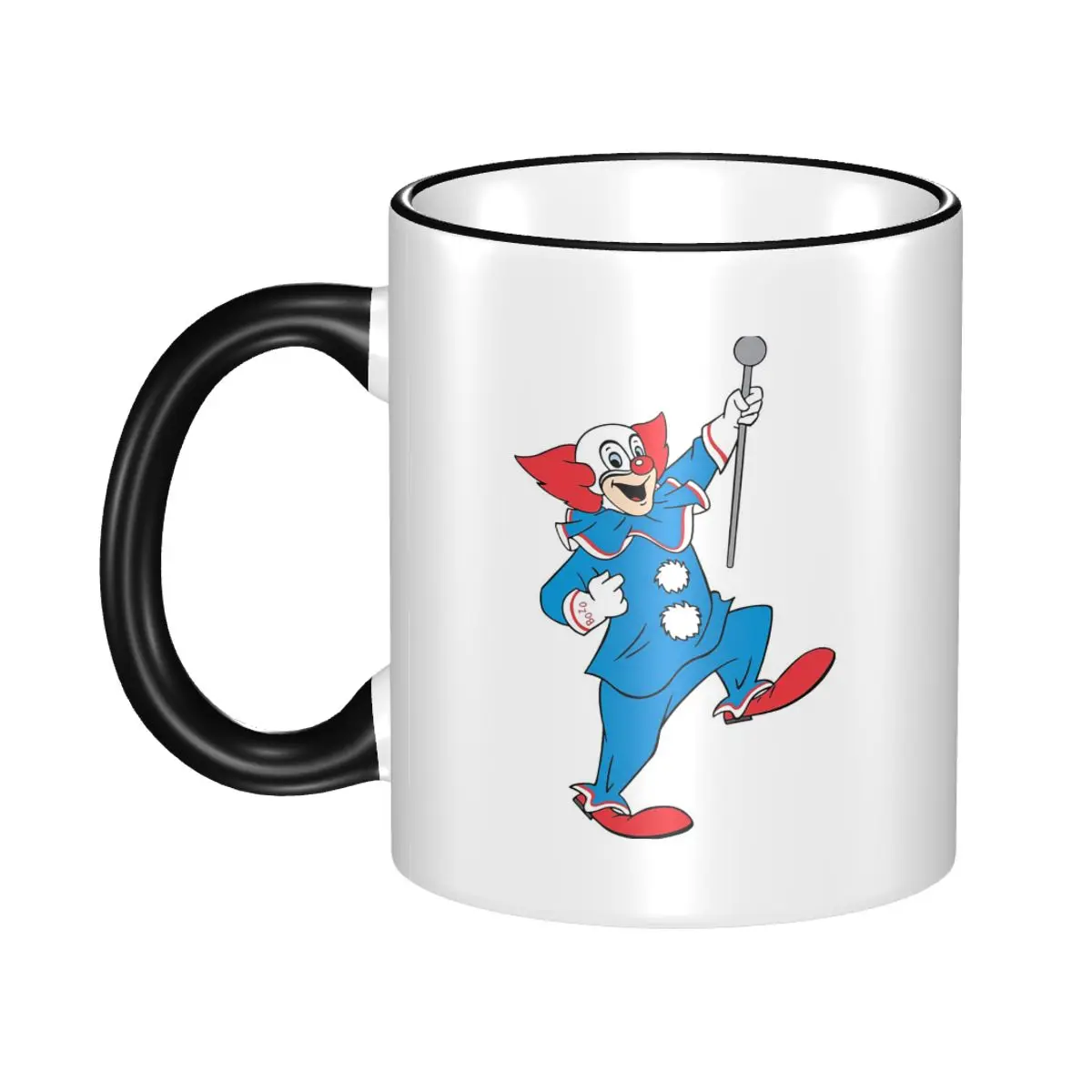 Marching Bozo The Clown Mug Funny Ceramic Coffee Cups Tea Mugs Milk Cup Drinkware Gifts for Woman Man