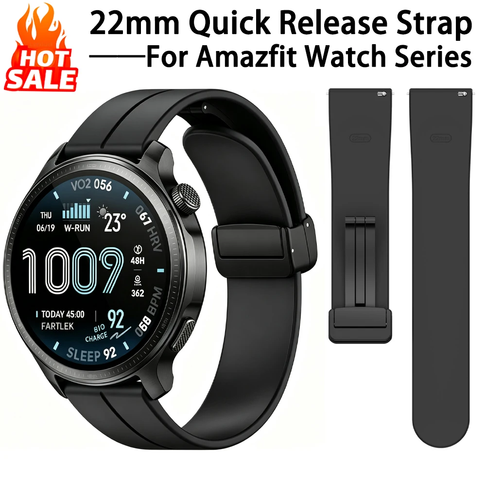 Strap For Amazfit Watch Balance 2/3 | Bip Max/6/5 | Active Max/Edge | GTR 2/3/4 Series(47mm) 22mm Quick Release Sports Band