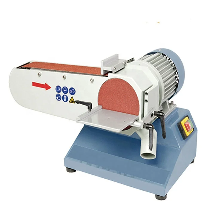 

Belt and Disc Sanding Machines 75x1180mm Belt Disc Sander Electric Combination Bench Belt Grinder