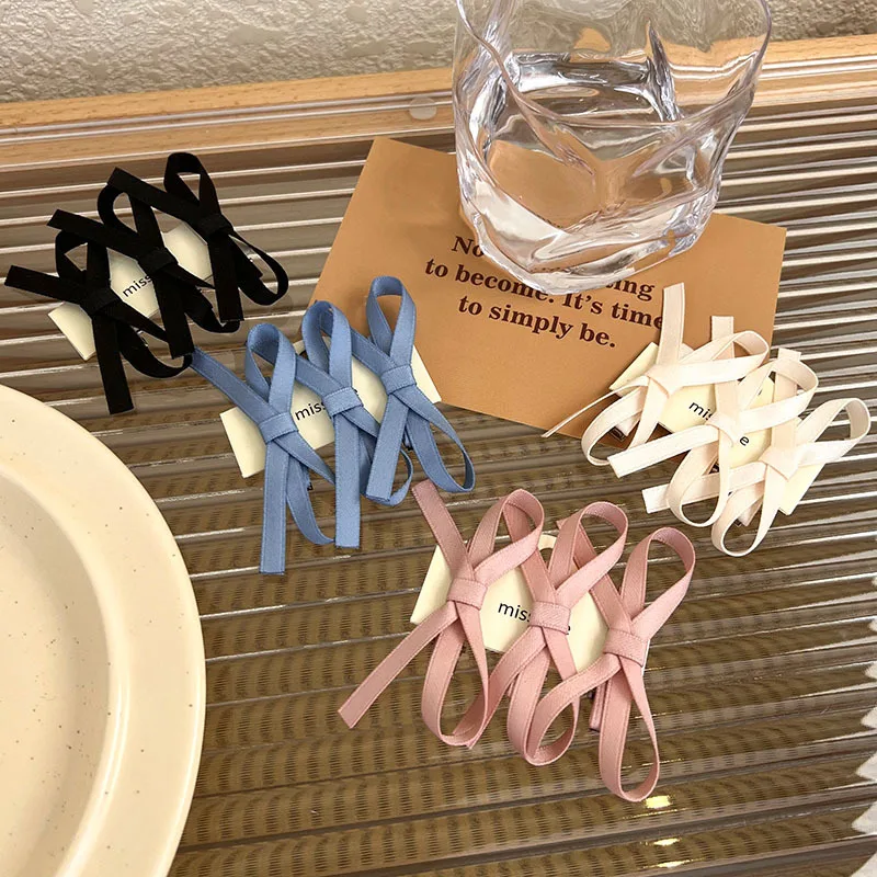 3/6 stücke Mädchen süße Bowknot Haars pangen Baby weiß schwarz schöne Haarnadeln Band Bogen Kopf bedeckung süße süße Grab Clips Haars pangen