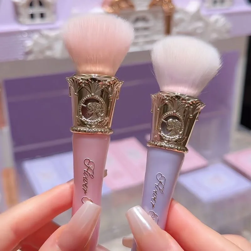 Flowerknows Knight Unicorn Collection Makeup Brush Set Slanted Pointed Design for Precise Application Cruelty Free Powder Brush view 5