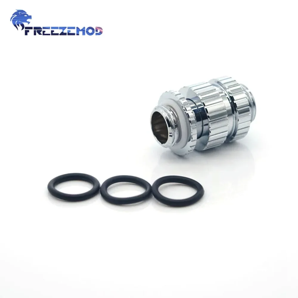 FREEZEMOD Double Male Retractable 16-22mm Extender  Adjustable Adapter Male-Male Extension Fitting G1/4 Thread BSSJT-16