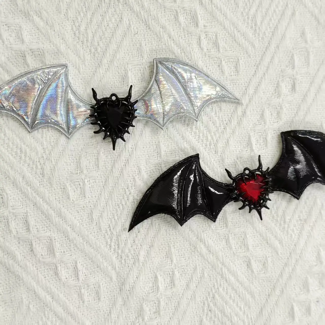 2 PCS Gothic Devil Wings Hair Clip Dark Style Hair Accessory DIY Craft Material for Clothing Accessories Scrapbooking Album