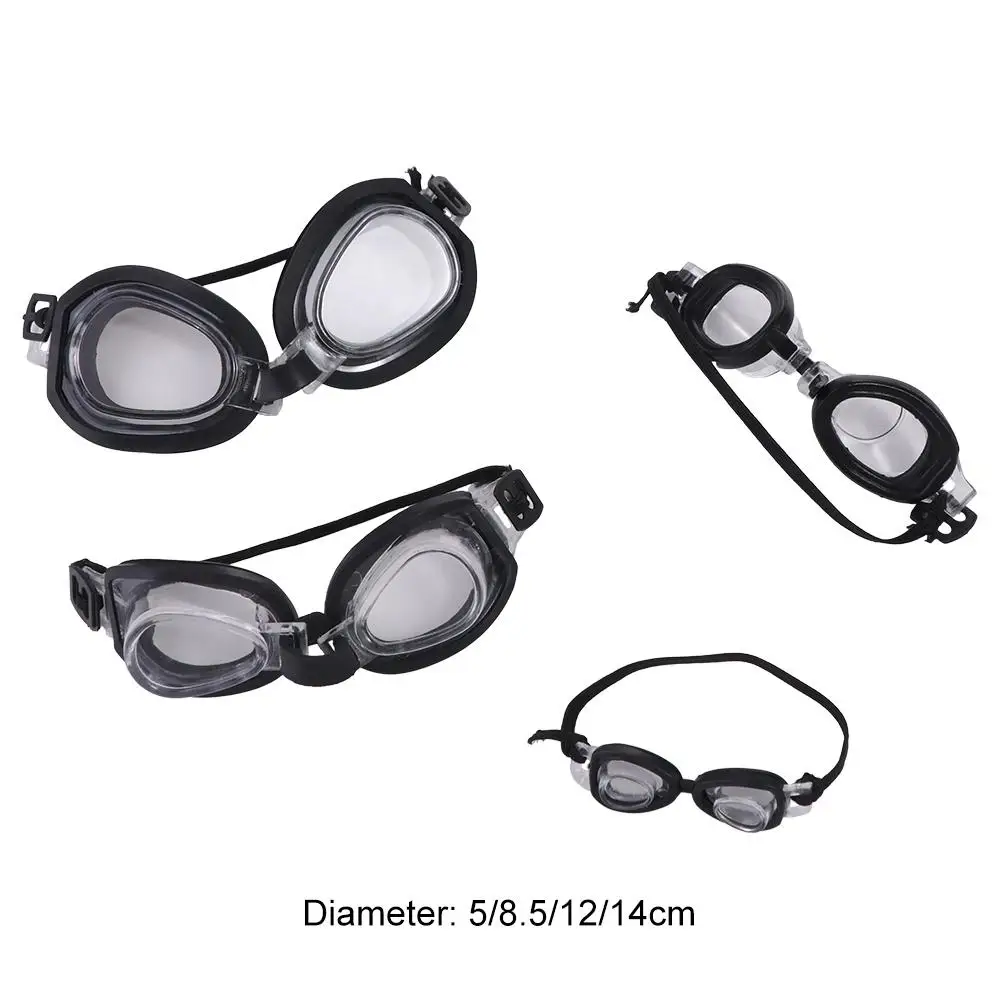 Petites lunettes de course sous-marines, accessoires de maison, mini-indicateur, accessoires de beurre en coton, jouet de maison de jeu, lunettes de natation