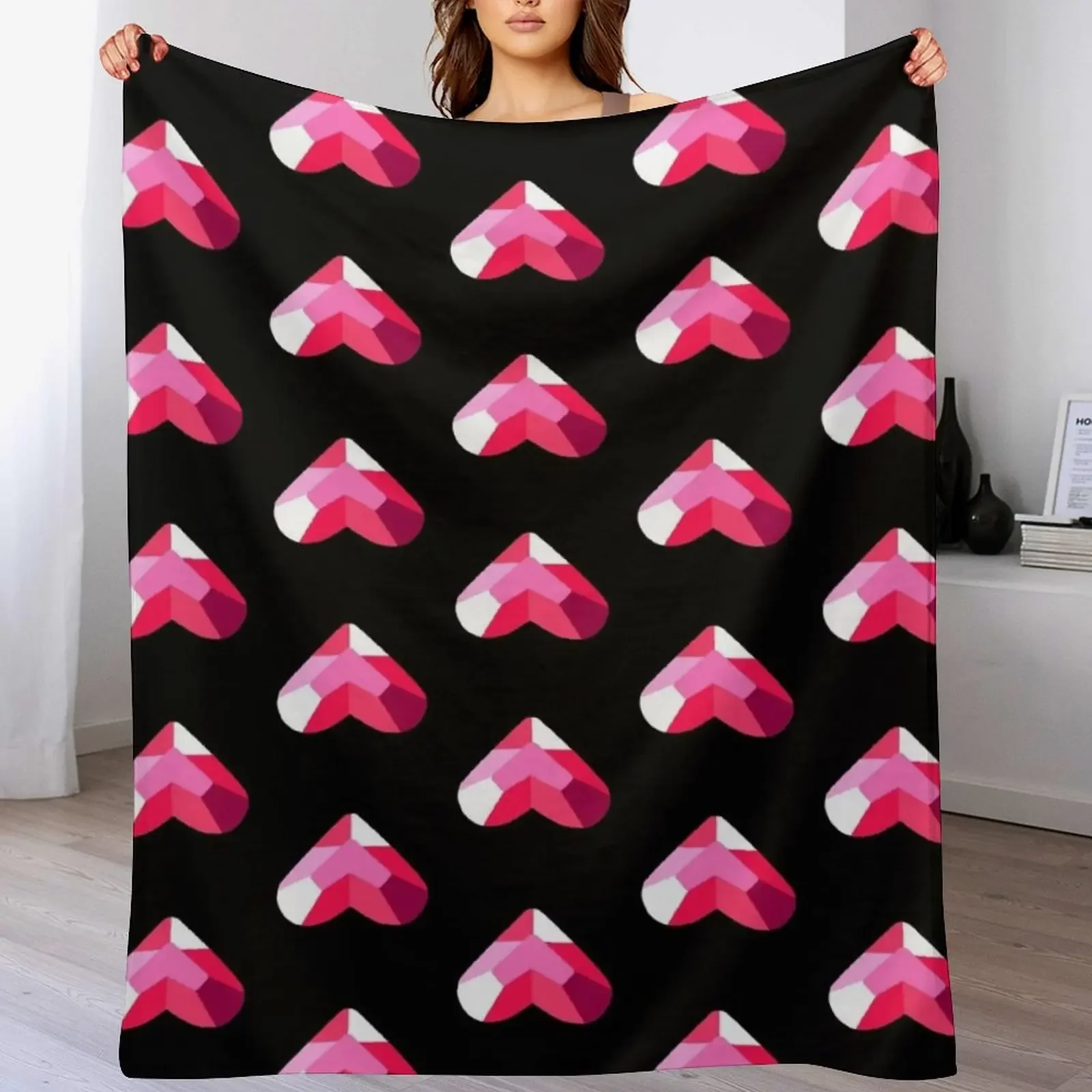 

Spinel's Pink Gem - Steven Universe The Movie Throw Blanket valentine gift ideas Nap heavy to sleep Luxury Blankets