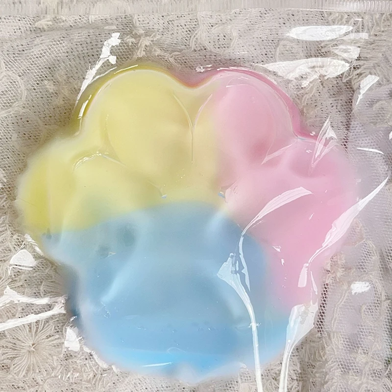 Simpatico colore zampa di gatto giocattolo da spremere rimbalzo lento morbido giocattolo Mochi giocattoli antistress giocattoli sensoriali per bambini regali