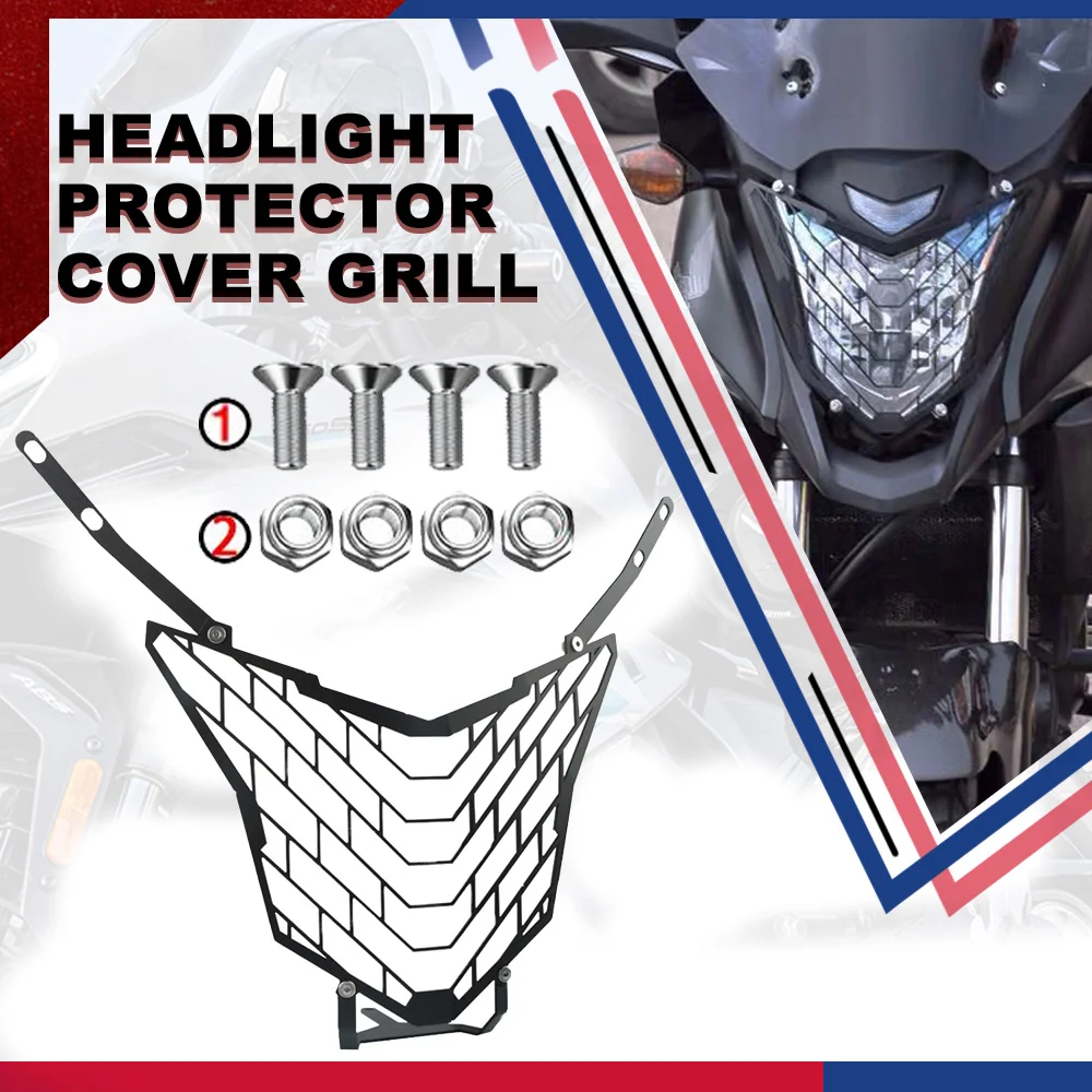 Motorcycle CB500 X For Honda CB 500X CB 500 X CB500X 2013 2014 2015-2022 Headlight Head Lamp Light Grille Guard Cover Protector