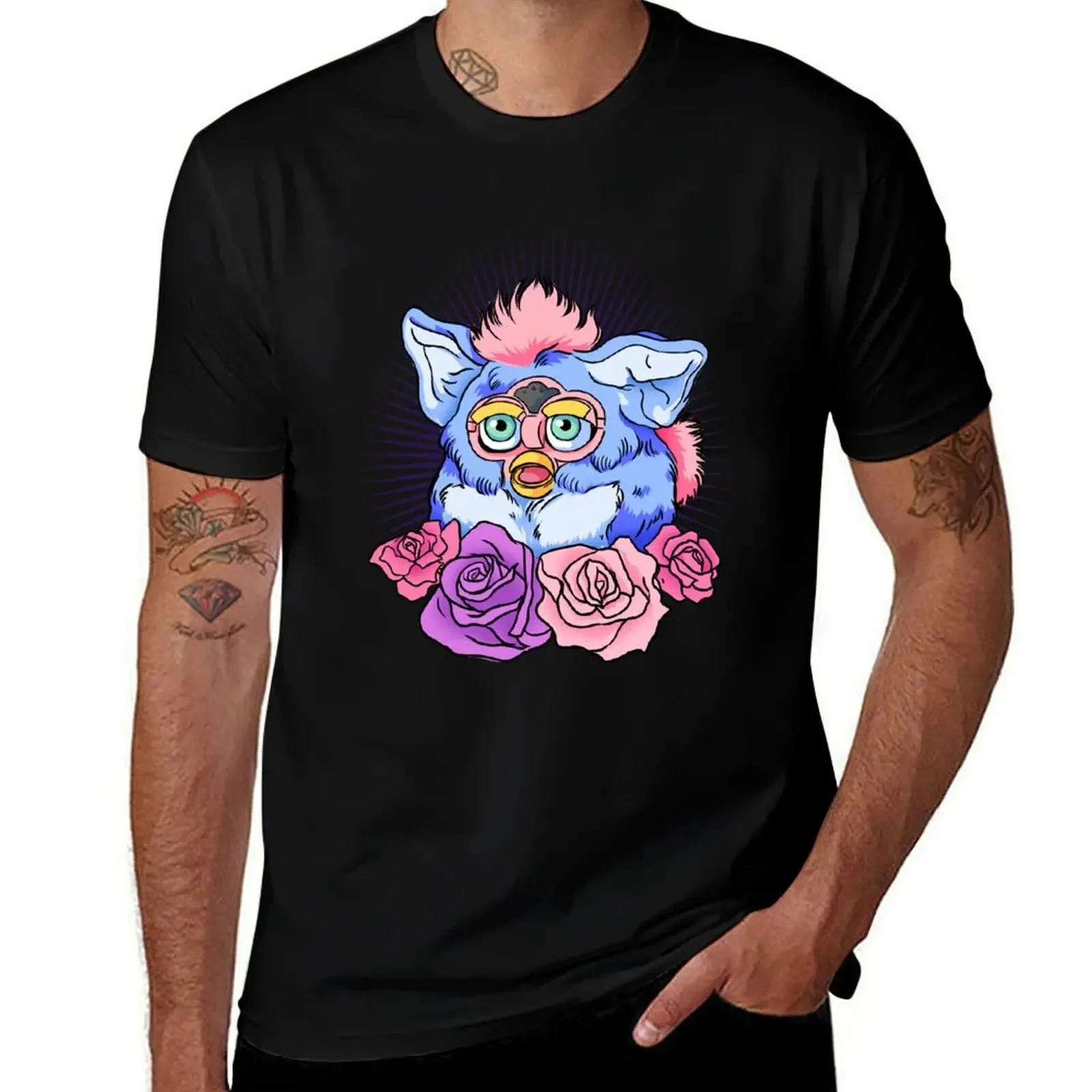 

Furby Roses Flash T-Shirt anime figures funny meme t-shirts vintage affliction shirts vintage t shirt men