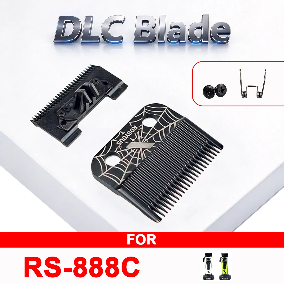 For ROSYOUS RS-888C Replacement Original Blade Hair Clipper Hair Trimmer Accessories DLC Blade Personal Care Appliance Parts