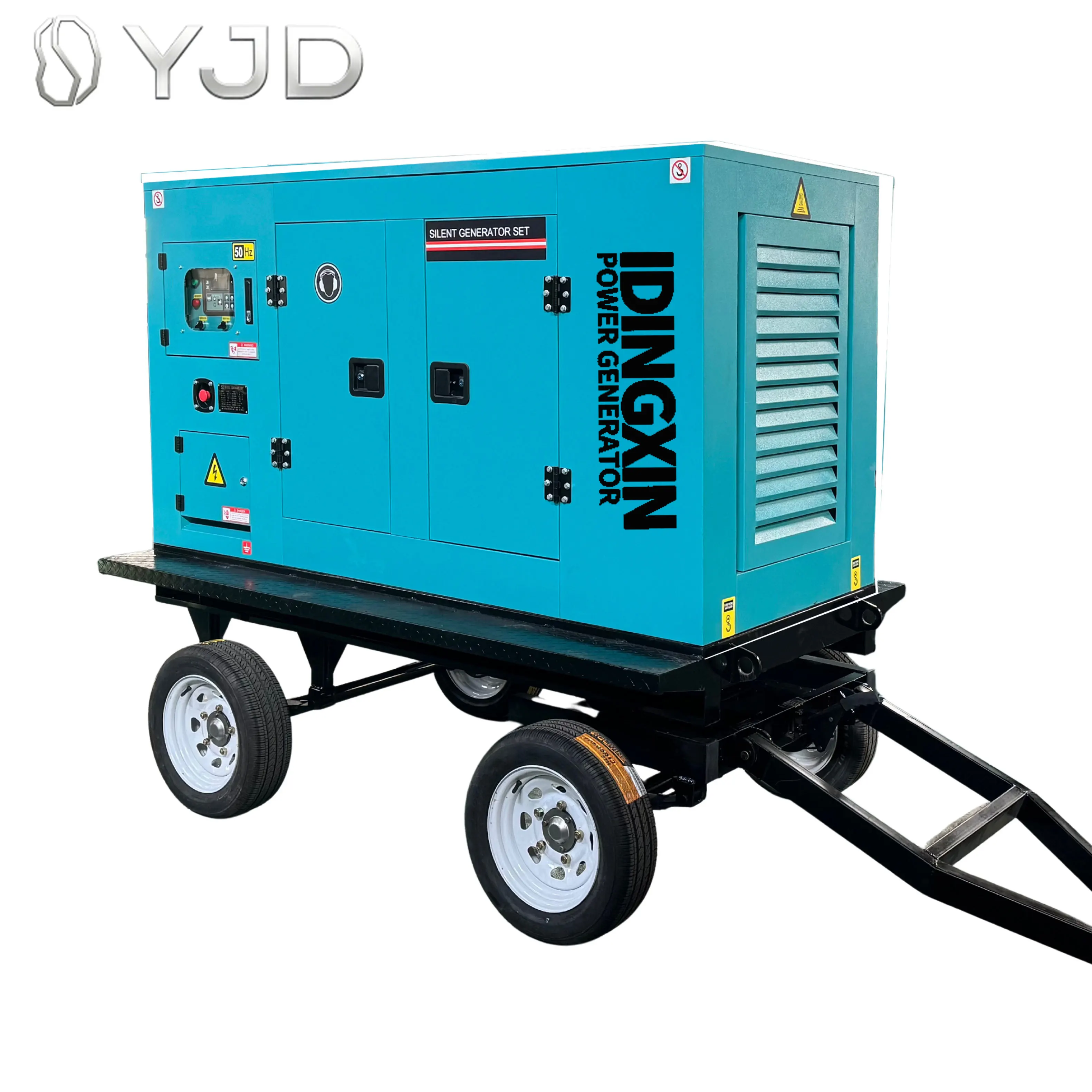 Super Silent Cumm-ins Diesel Generator 50kw 80kw 100kw 150kw Trailer Type Mobile Diesel Genset for Outdoor