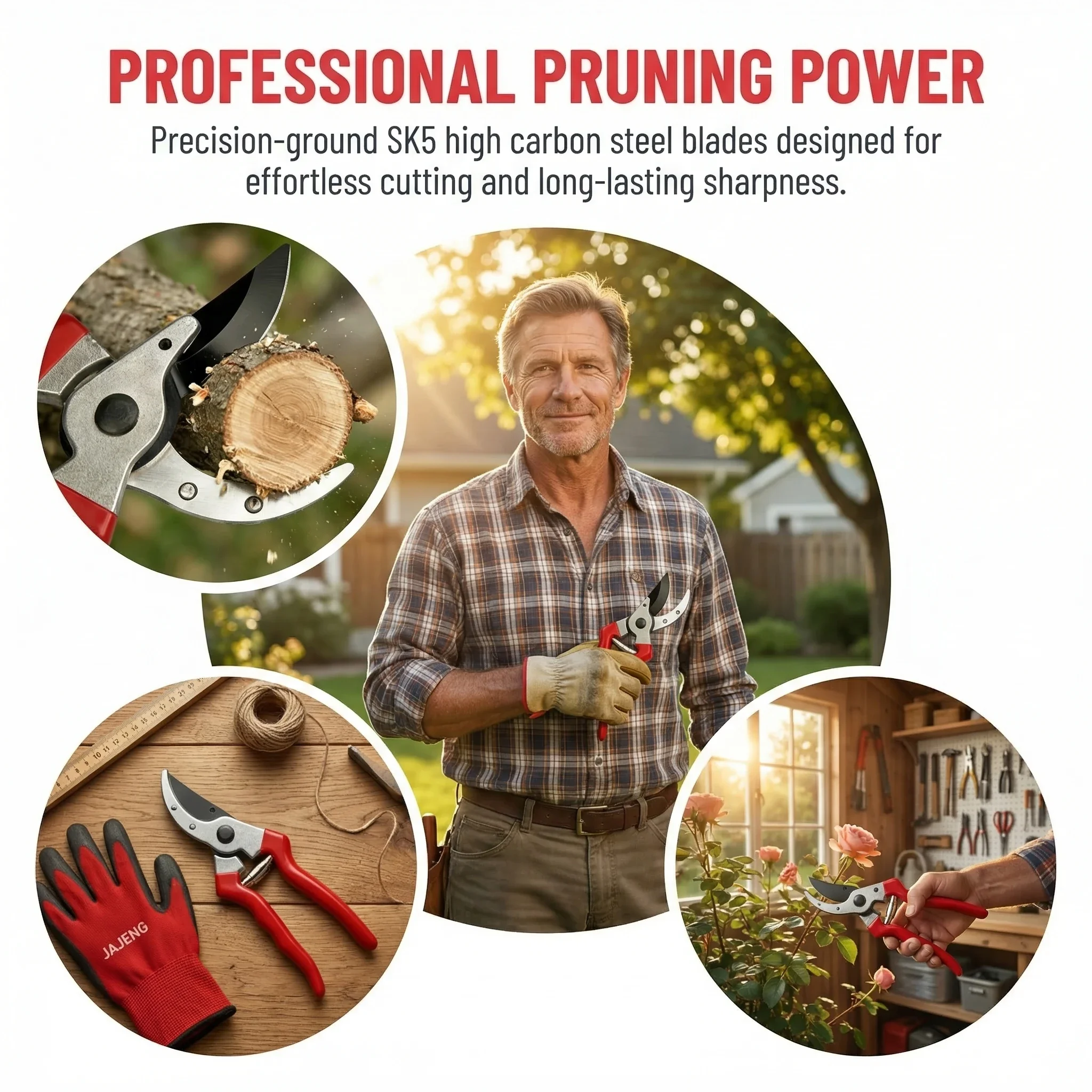 Professional Garden Pruning Shears Horticulture Hand Pruner Shrub Scissors for Efficient Branch Cutting in Orchards And Plants