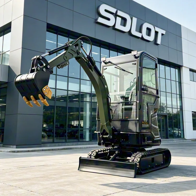 Мини-экскаватор SDLOT 1, 2, 3 тонны с двигателем Kubota, CE EURO5 EPA, бесплатная доставка для фермерских хозяйств