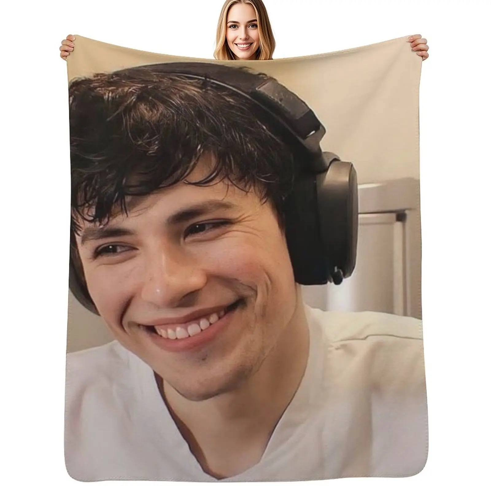 

GeorgeNotFound Throw Blanket Flannel Fabric Beautifuls Loose Blanket