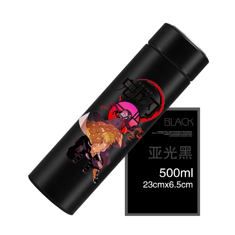 Demon Slayer Agatsuma Zenitsu Tomioka Giyuu Kamado Tanjirou Kamado Nezuko Kochou Shinobu Metal Anime Water Thermos Cup Bottle