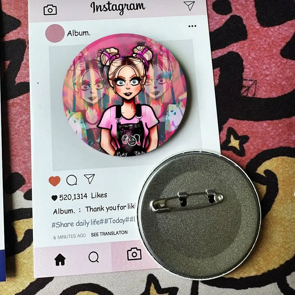 A-Alexa B-Bliss Wrestling Badges 25 32 44 58 75 mm Round Fans Collect Friends Gifts Brooch Souvenir
