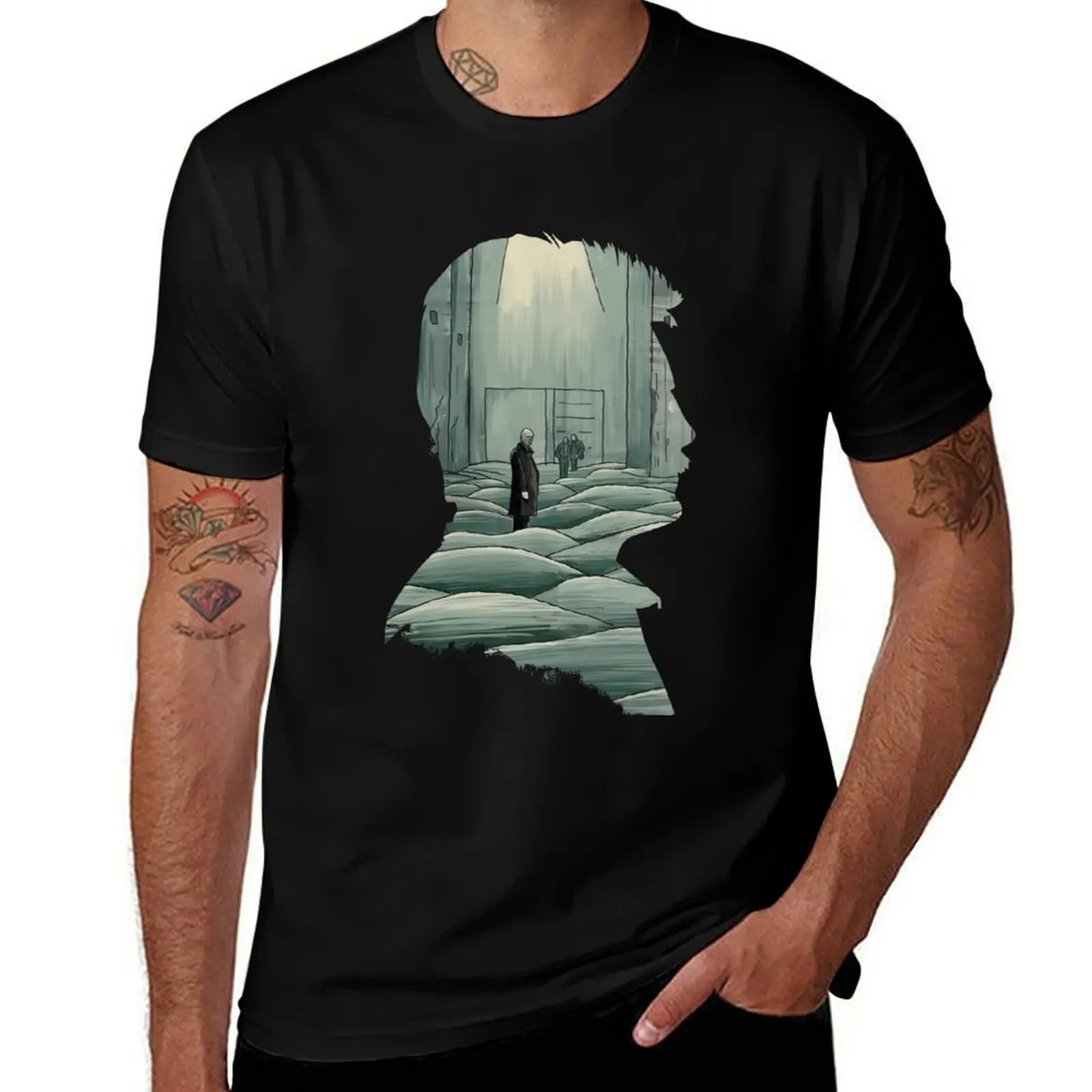 

Andrei Tarkovsky Silhouette Collage Illustration T-Shirt anime tshirt essential t shirt t shirt man cotton T-Shirt