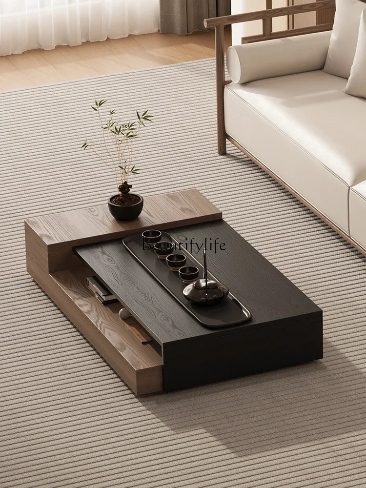 

yj32 Solid wood small coffee table household living room sofa side few small table light luxury modern high sense