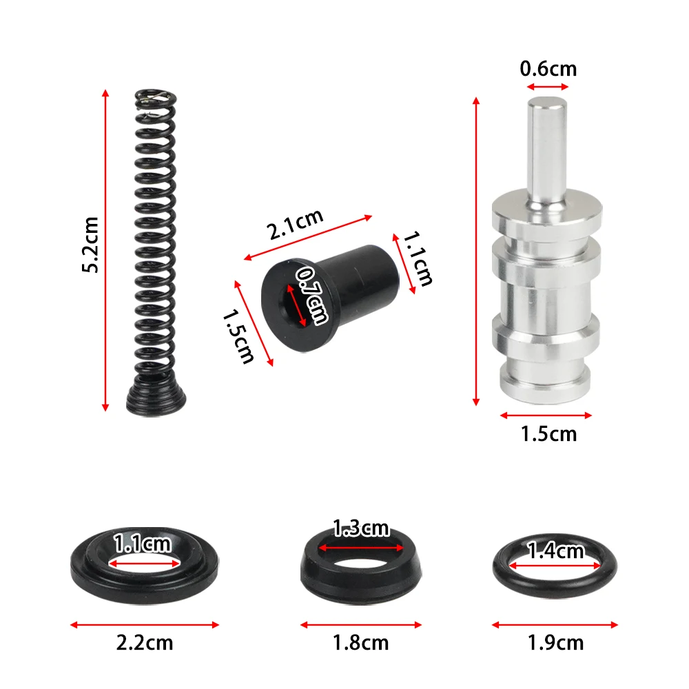 45072-96 مجموعة إعادة بناء الأسطوانة الرئيسية Harley مناسبة لنماذج القرص المزدوج Harley مقاس 11/16 بوصة #2