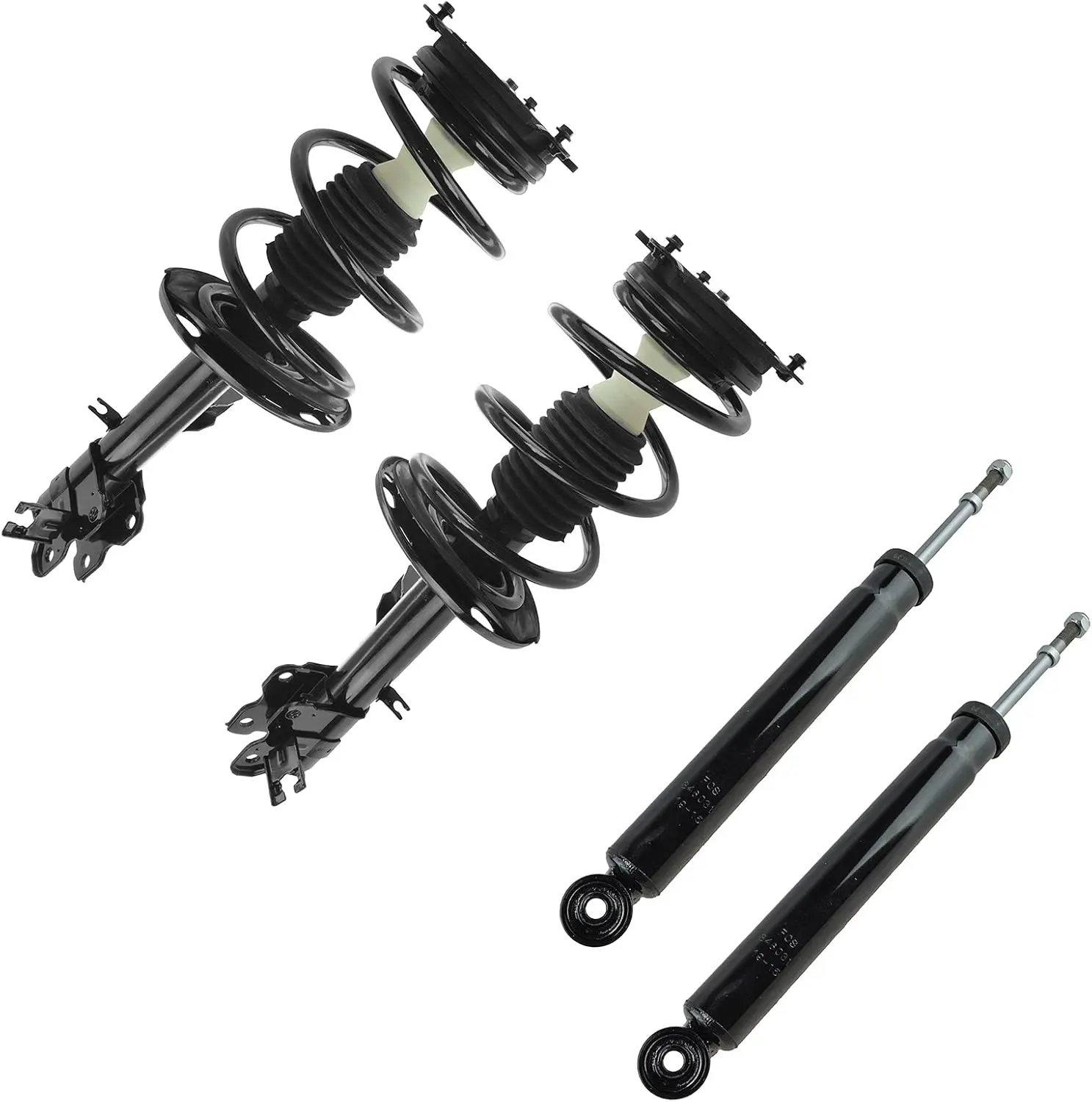 

Front and Rear Complete Strut Assembly & Shock Absorber Kit Complete Strut & Coil Spring Assembly Compatible with 2009-2014 Niss