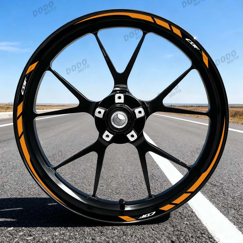 For CBF1000 CBF 600 S cbf 125 500 17 Inches Wheel Hub Decoration Motorcycle CBF Frame Strip Reflective Stickers Waterproof Decal