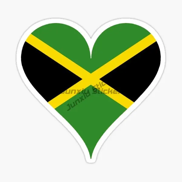 Jamaican National Flag Map National Badge Car Stickers Kayak Scooter Surfboard Motorcycle Bicycle Helmet Adhesive Decal