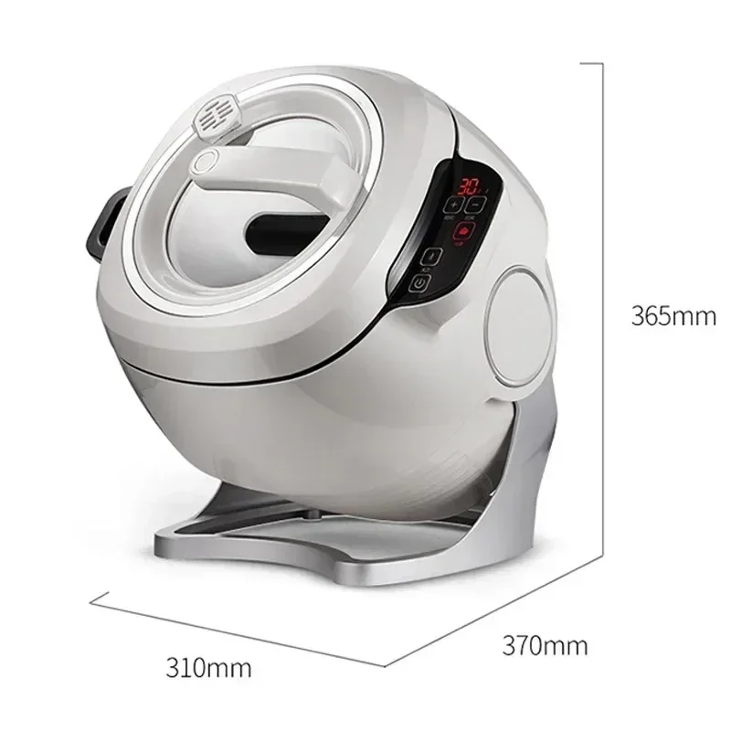 Machine à frire automatique intelligente, marmite de cuisson électrique domestique, wok antiadhésif, marmite multifonctionnelle, 6L, 220V, 2000W