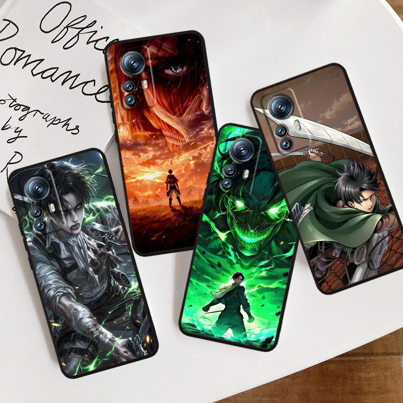 

A-Attack On Titan Anime Cool For Xiaomi Mi 14 13T 13 12T 12 11T 11i 11 10T 10 Pro Lite Ultra 5G Black Funda Phone Case