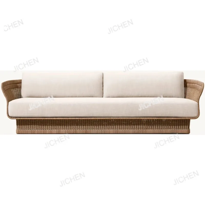 

Modern Outdoor Sofa Hand-woven High-quality All-weather Wicker and Eloquent Curve Outdoor Garden Furniture