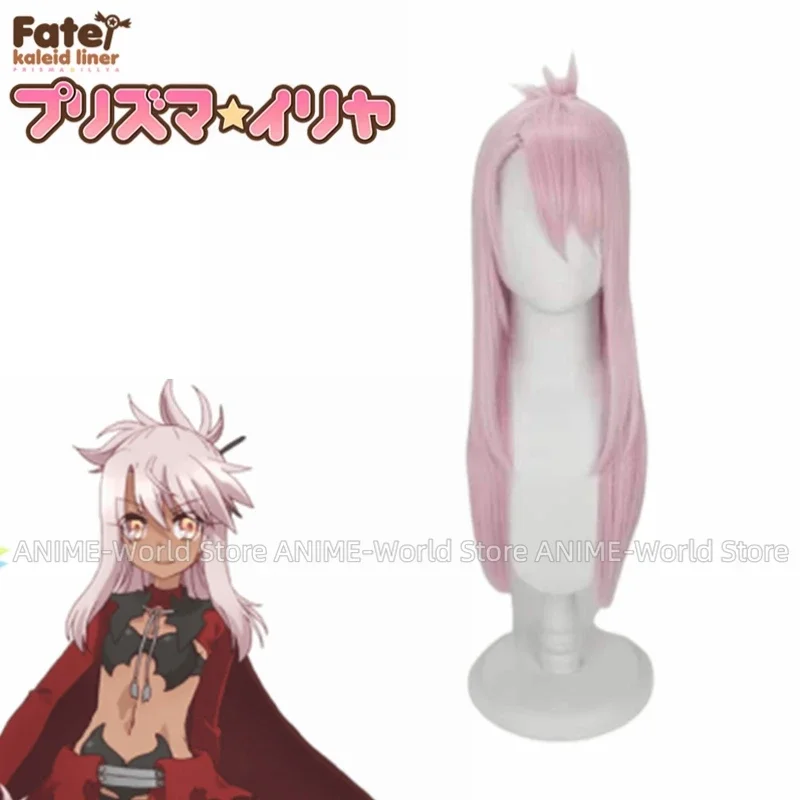 Original Fate kaleid liner PRISMA Illya Kuro(Black)Emiya Pink Wig Cosplay Costume Halloween Party Wig