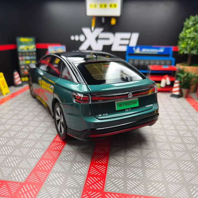 Pressofuso in scala 1:18 FAW VW ID7 Originale completo per apertura porta auto in lega modello di auto da collezione giocattolo regalo souvenir display ornamento