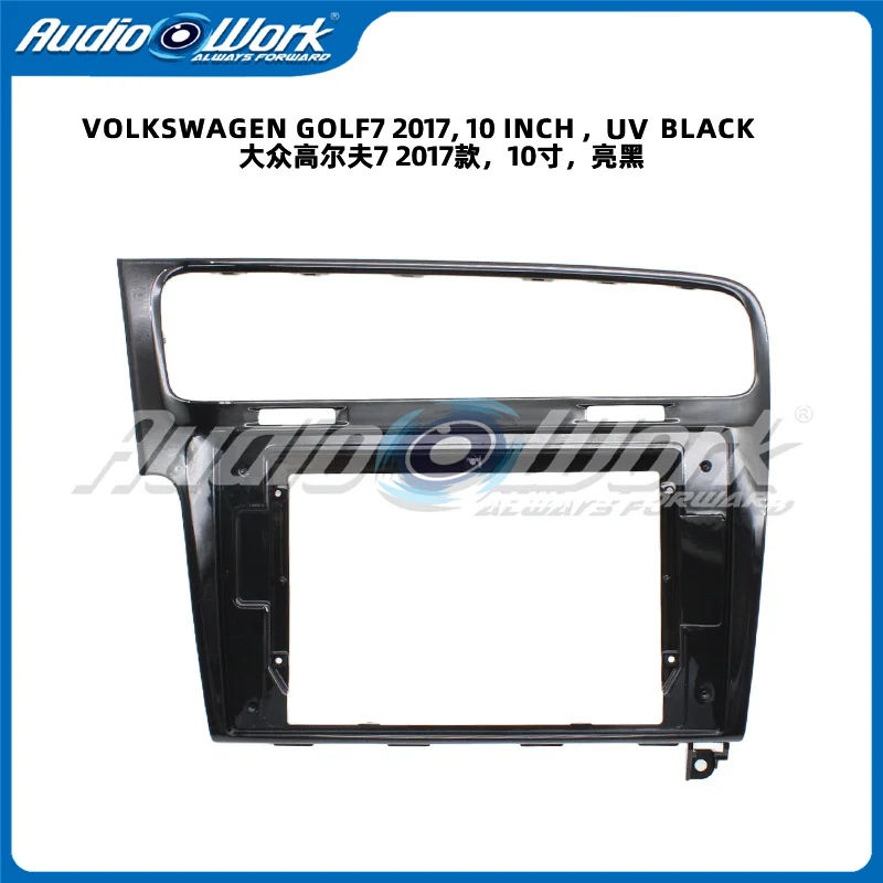 10Inch Car Radio MP5 DVD Player 2 DIN Radio Frame and Cable Fascias Adapter Android Dash Panel Kit for VOLKSWAGEN GOLF 7 2017