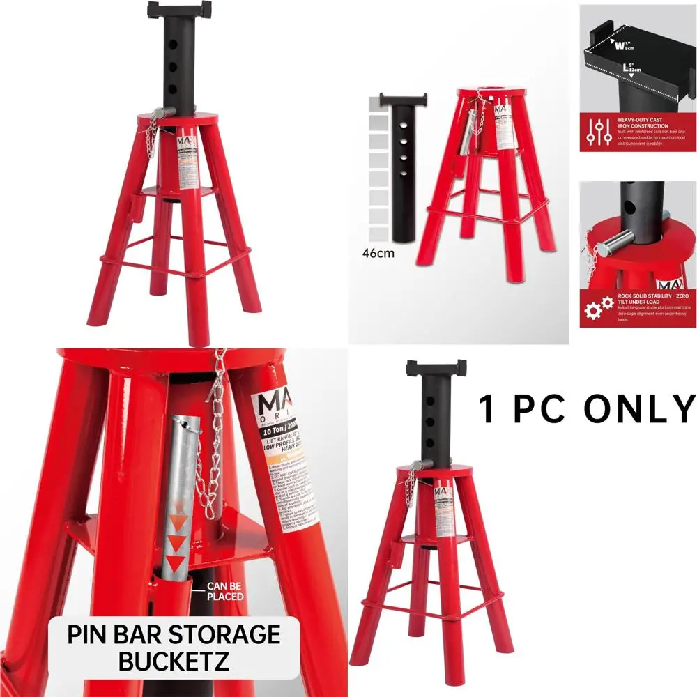 حامل جاك قابل للتعديل من نوع الدبوس بسعة 10 طن للشاحنات ودعم المعدات