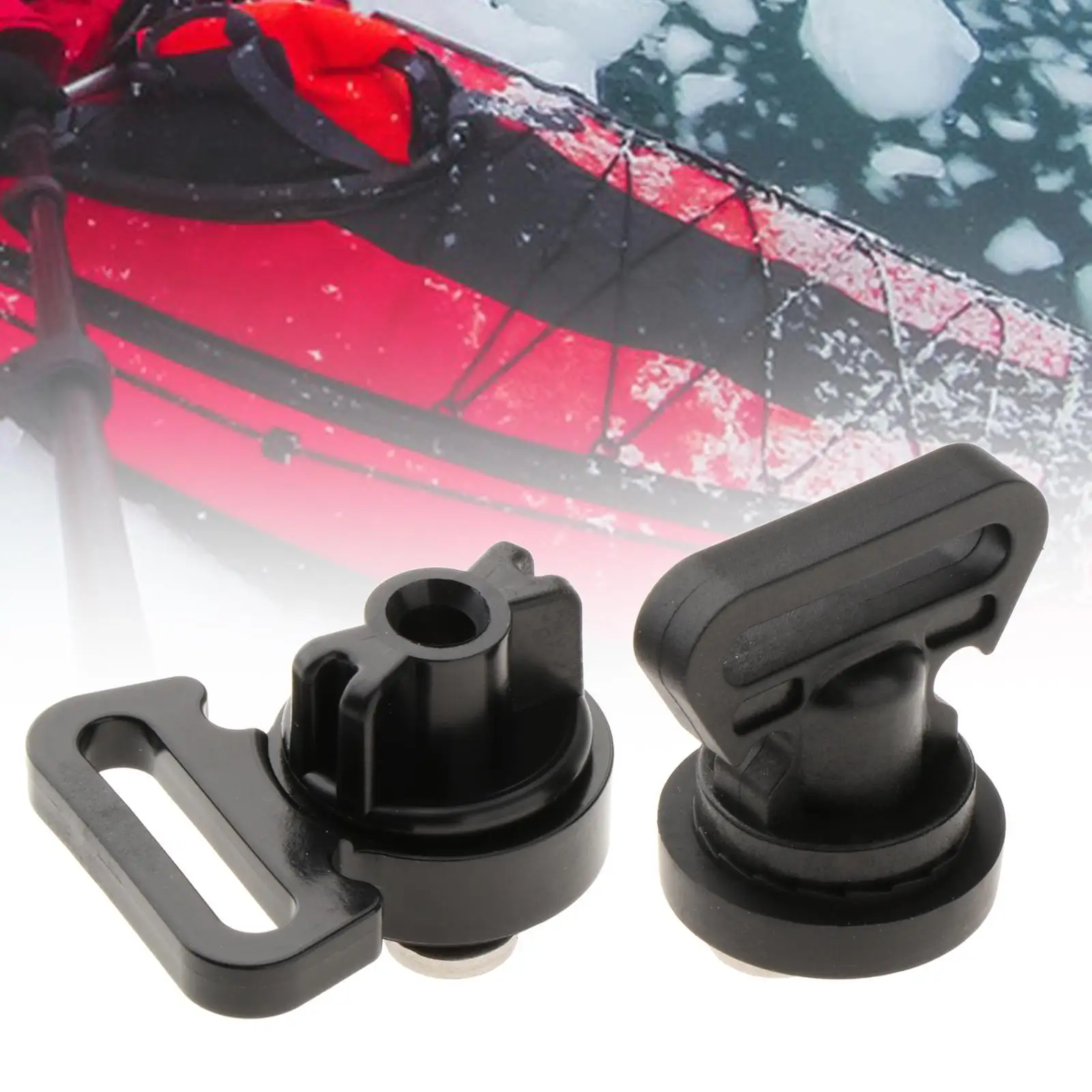 Tie Down for Kayak Track Mount Securing Rail Mount Track System for Boat Canoe Water Sports Kayaking Securing Fishing Crate