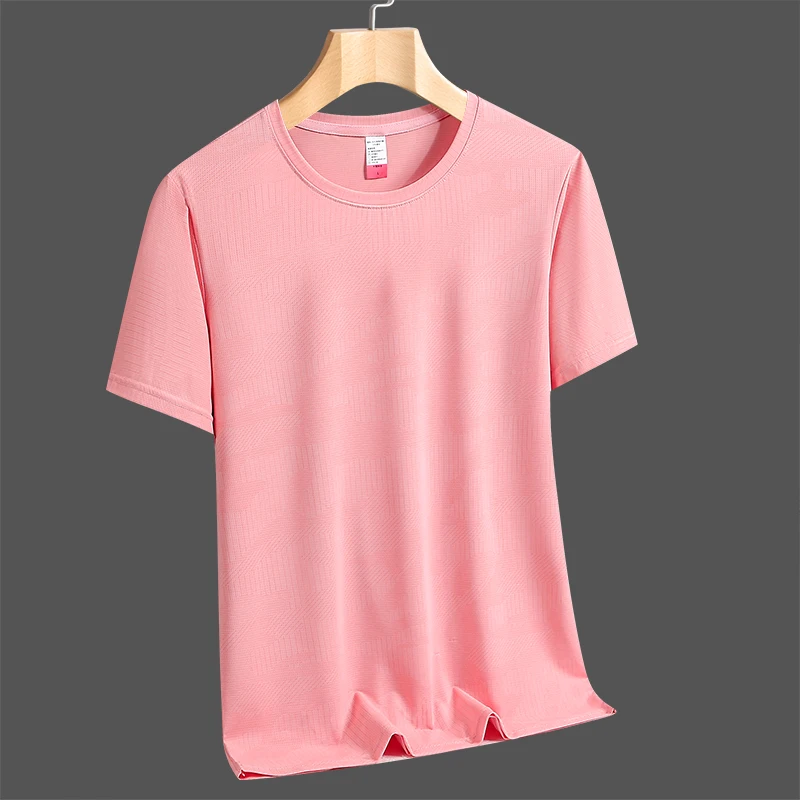 Outdoor Running Fitness Sports Leisure Trendy T-shirt for Couples Ice Silk Sweatshirt Quick Drying Lightweight Breathable Tshirt