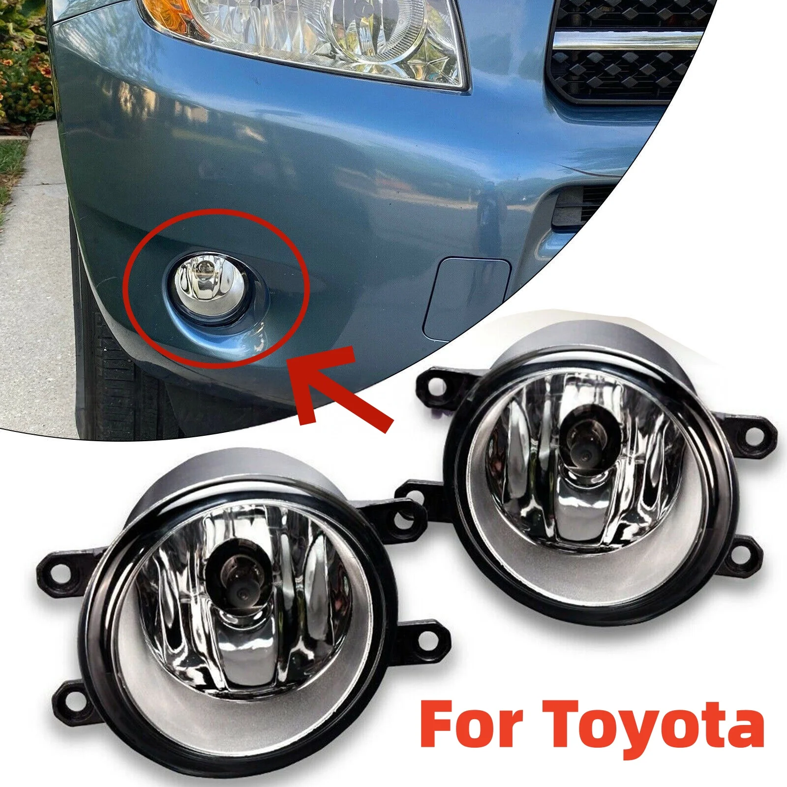 81210-0D040 8122006071 Fog Lamps For Toyota Corolla Venza Camry Yaris Prius RAV4 Avalon Lexus Matrix Solara Fog Light