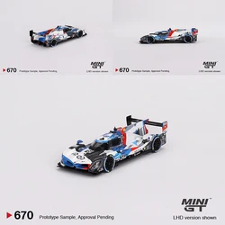 MINIGT 1/64 BMW M Hybrid V8 GTP #24 BMW M Team MGT00670-MJ Car Alloy Vehicle Diecast Metal Model Kids Xmas Gift Toys for Boys