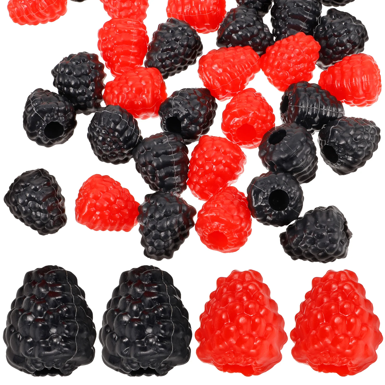 40 Pcs Decorations Home Ornaments Toddler Blueberry Artificial Soft Pvc Display Fruit Models Simulated Adornment