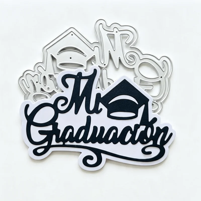 Spanish 'Mi Graduacion Word Metal Cutting Dies for DIY Scrapbooking Card Making Handmade Embossing Craft Decoration