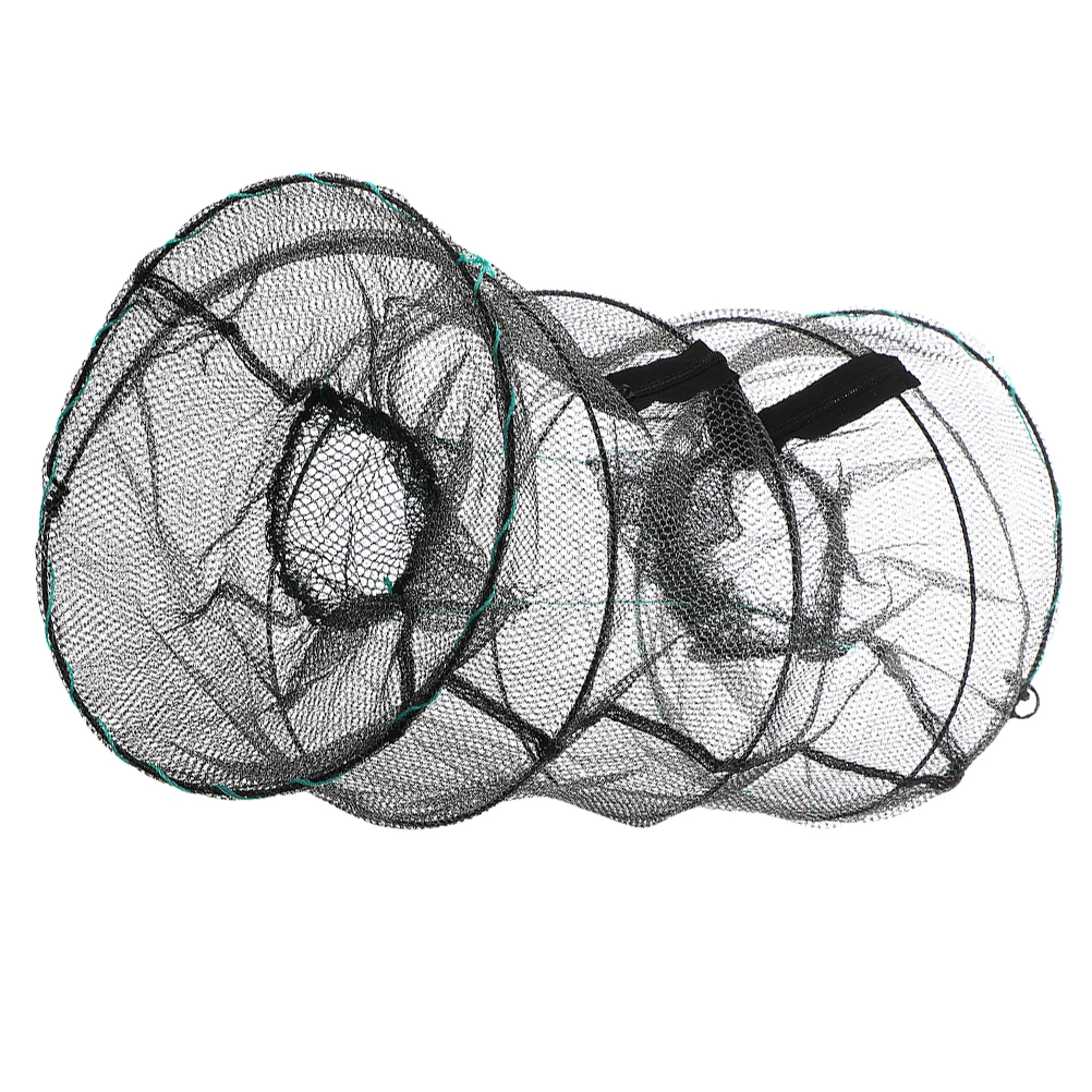 

Spring Cage Fishing Net Crab Crayfish Trap Lobster Collapsible Crawfish Traps Glue Aquarium Nets