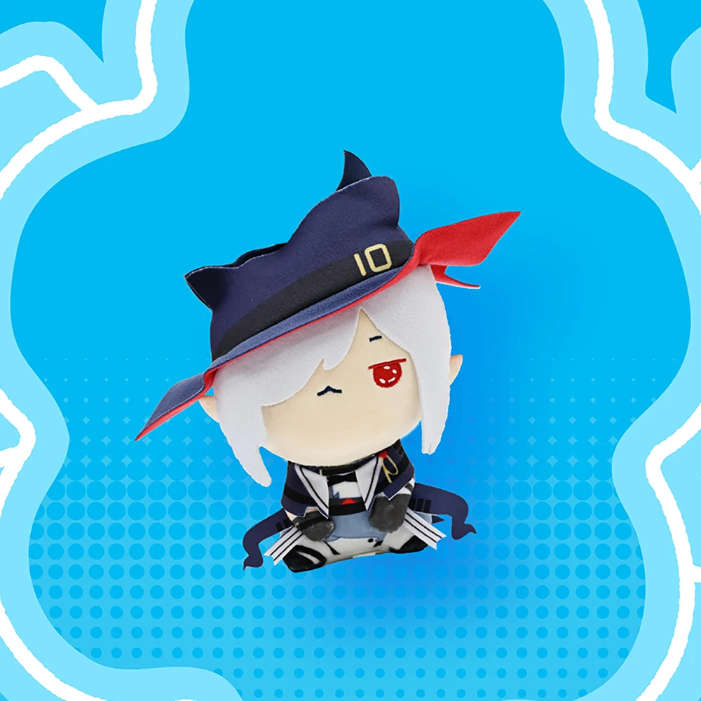 Original FuRyu Arknights MOCHIPICO Cat Mouth Plush Doll Pendant Gladiia Specter Kawaii Doll Anime Model Collectible Toys 15CM