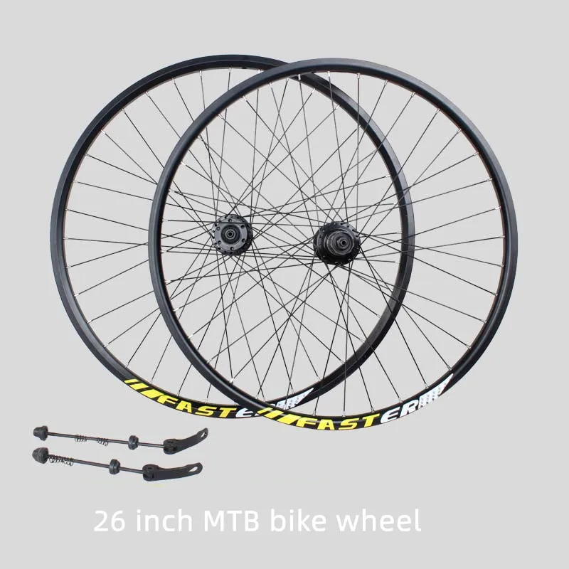 

26‘’ Wheels Mtb Wheelset Tire Rim 26 Mtb Bike Wheels 24/27/30 Speed Cassette Freewheel Wheel Disc Brake Mountain Bikes Wheels