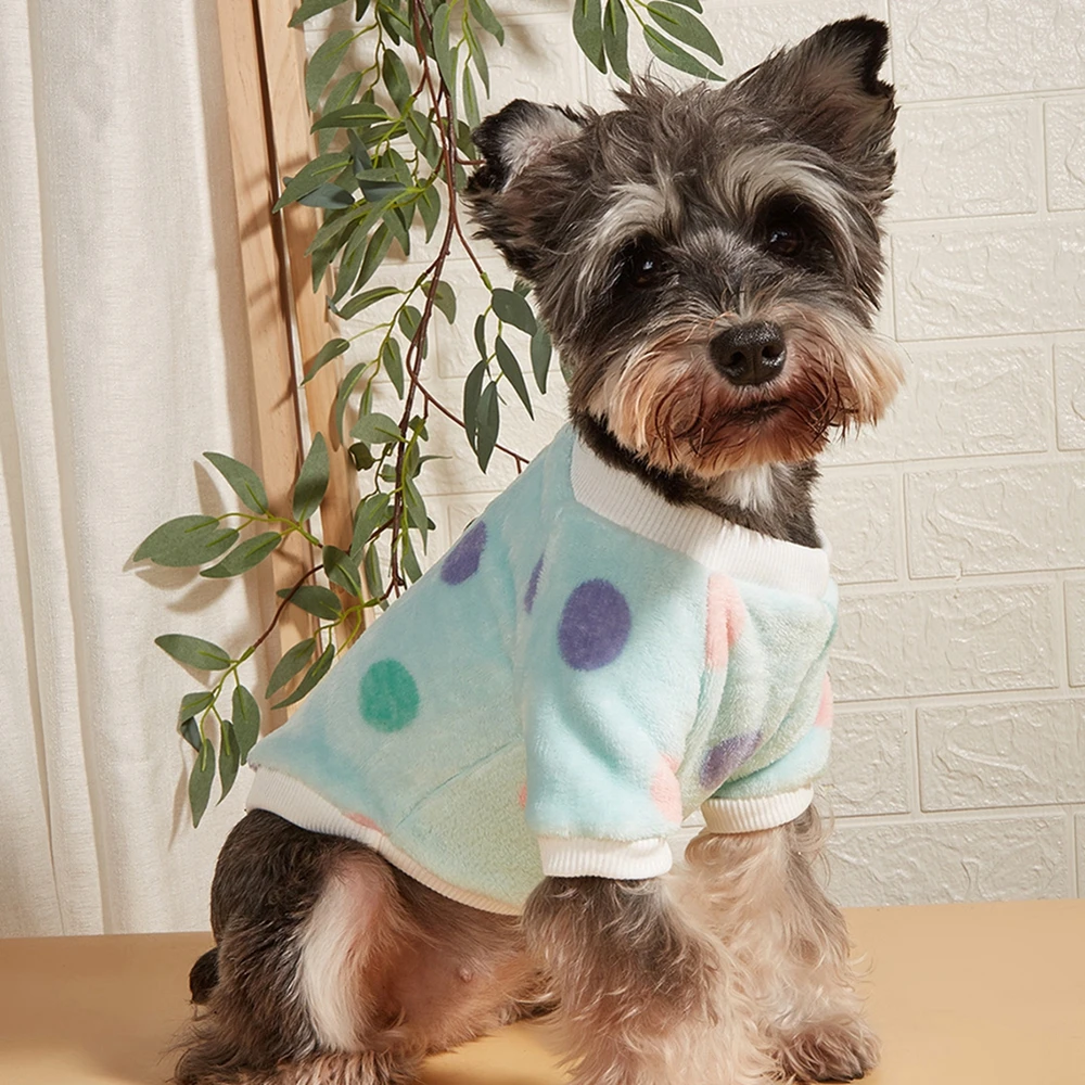 Ropa de lana cálida para perros pequeños y medianos, chaleco cálido para perros, abrigo, suéter para cachorros, ropa para gatos, Chihuahua, peluche, Yorkie