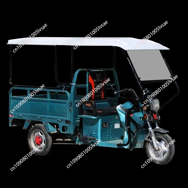 please note that this is only a rain shelter for electric tricycles. It provides shade, is fully enclosed, windpr