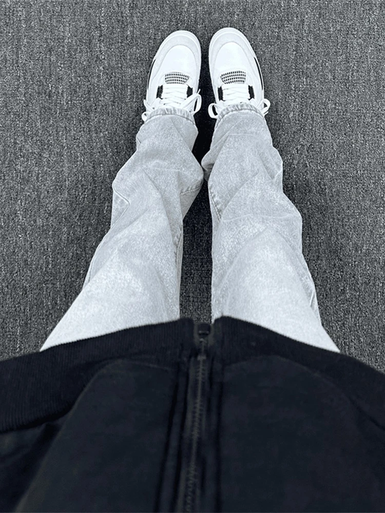 

Мужские джинсы Cleanfit Ey Cement, зауженные, прямые, в стиле High Street, американский ретро-стиль, повседневные, молодежные, осенняя мода