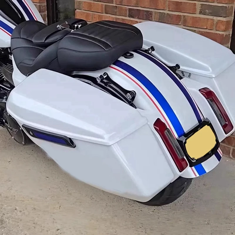 Super Sale Relator LED Curved Frame Motorcycle License Plate Relocator for Harley CVO Road Glide ST FLRXSTSE FLHXSE 23-