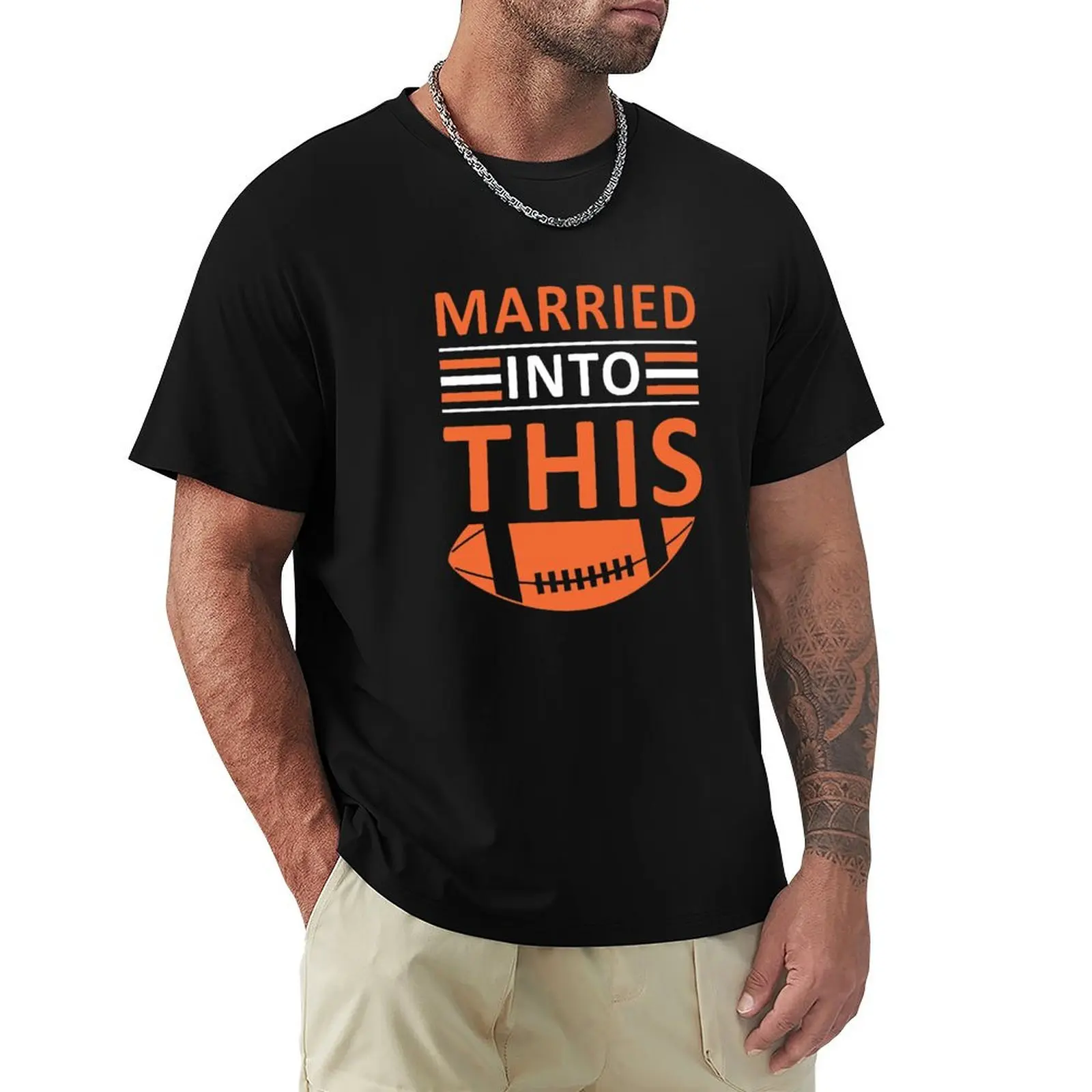 

Married Into this Cleveland Ohio Football T-Shirt anime customs tops tshirts for men